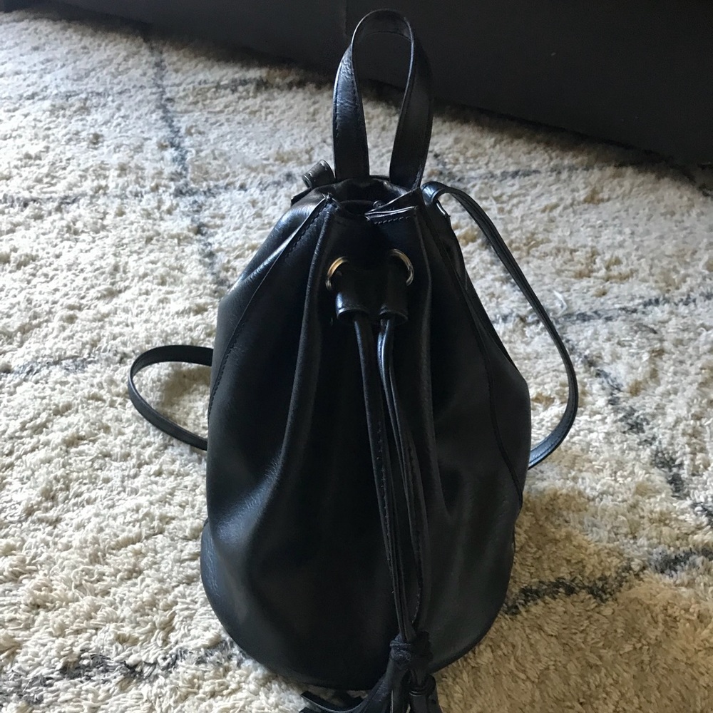 Mini leather backpack